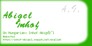 abigel inhof business card
